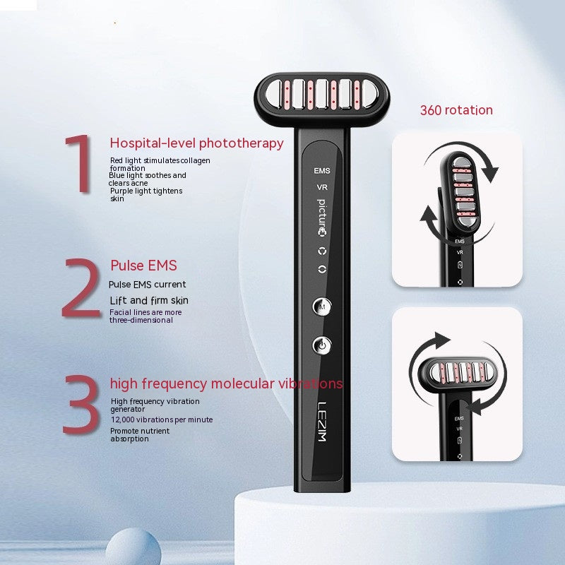 Rotating Wand Facial Massager for Glowing Skin