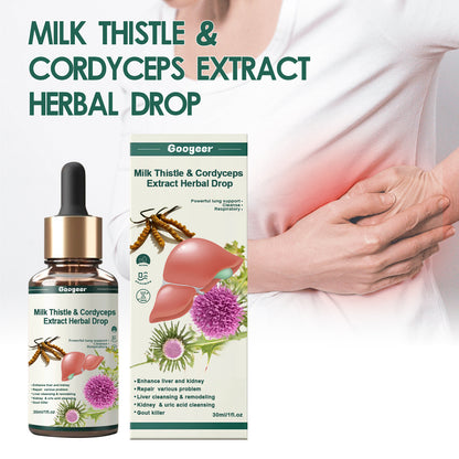 Natural Milk Thistle Cordyceps Oil for Daily Vitality