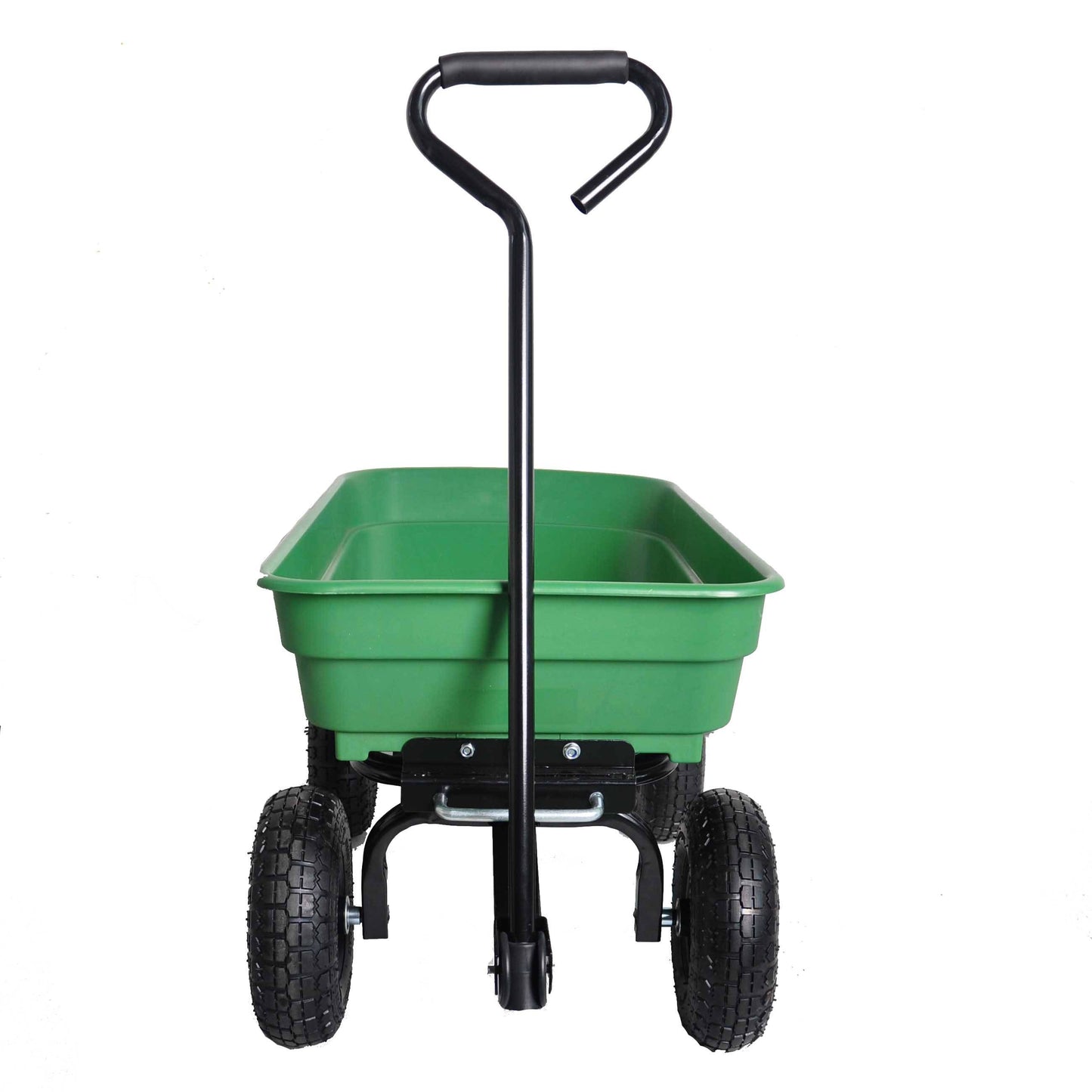 Folding Garden Dump Cart – Heavy Duty 300lb Utility Wagon
