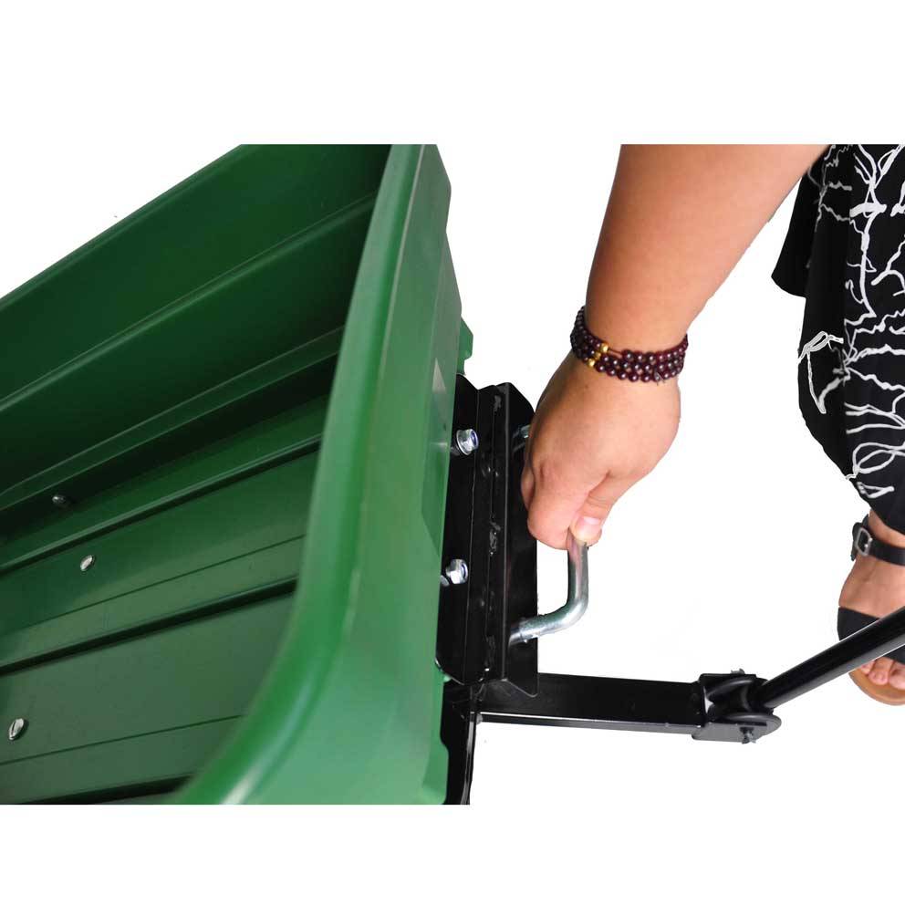 Folding Garden Dump Cart – Heavy Duty 300lb Utility Wagon