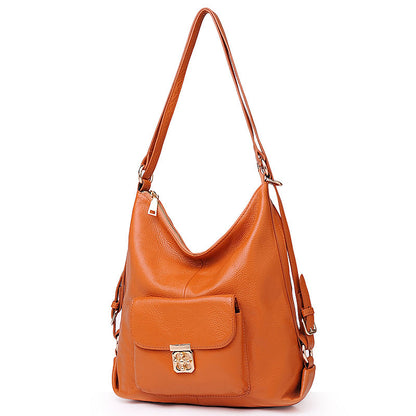 Korean-Style Soft Leather Backpack, Perfect Companion