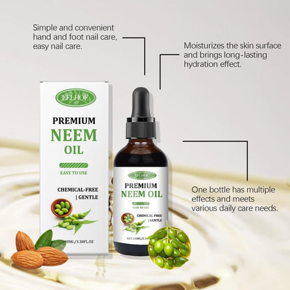 Herbal Neem Oil For Healthy Scalp, Skin & Nails Treatment