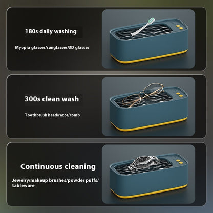 Handy Ultrasonic Glasses Cleaner — Multi Use, Quiet, Easy