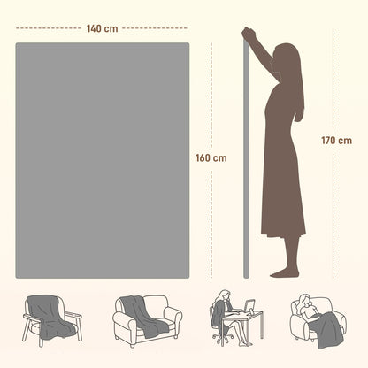 Electric Throw Blanket – Warm, Soft Flannel, 10-Hour Comfort