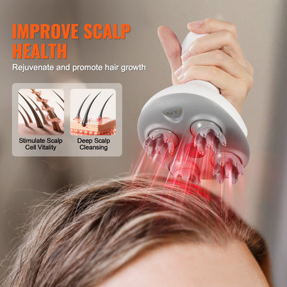 Portable Waterproof Rechargeable Scalp Massager for Daily Relief