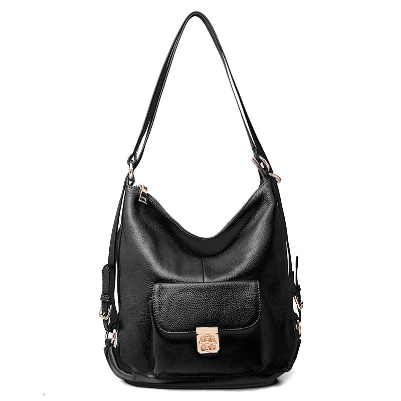 Korean-Style Soft Leather Backpack, Perfect Companion