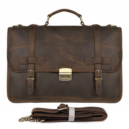 JMD Winter British Style Exquisite Genuine Leather briefcase