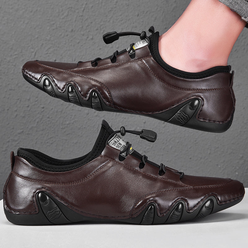 Stylish Men’s Genuine Leather Breathable Everyday Shoes
