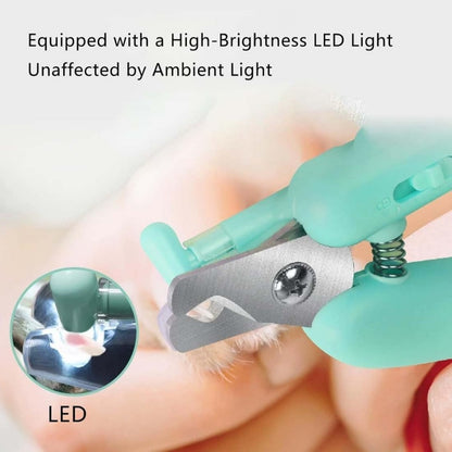 2-in-1 Dog Nail Trimmer with Light and Grinder