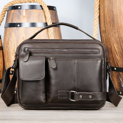 Genuine Leather Men’s Messenger Bag – Timeless Design