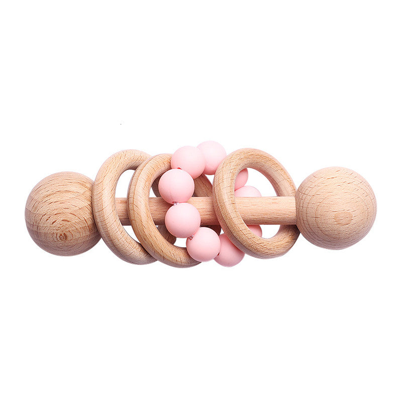 Gentle Beech Wood Rattle – Baby’s First Teeth Toy