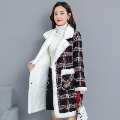 Warm Cotton Padded Jacket | Stylish Check Print
