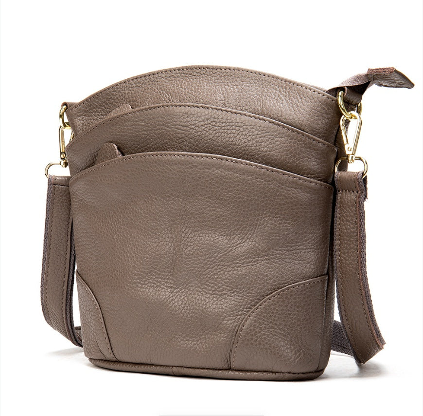 Elegant Genuine Leather Crossbody Bag – Carry Essentials in Style