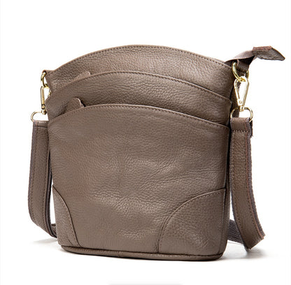 Elegant Genuine Leather Crossbody Bag – Carry Essentials in Style
