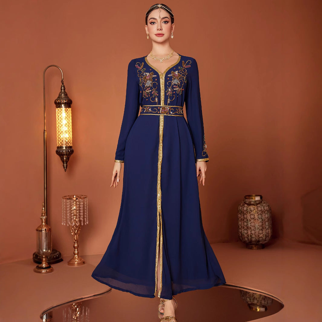 Middle Eastern Blue Dress – Timeless Modest Look