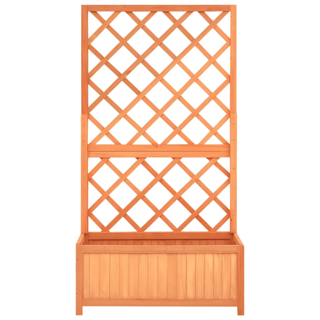 Outdoor Wooden Garden Trellis Planter for Climbing Plants