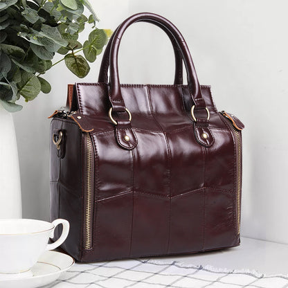 Multi-layer Genuine Leather Shoulder Bag