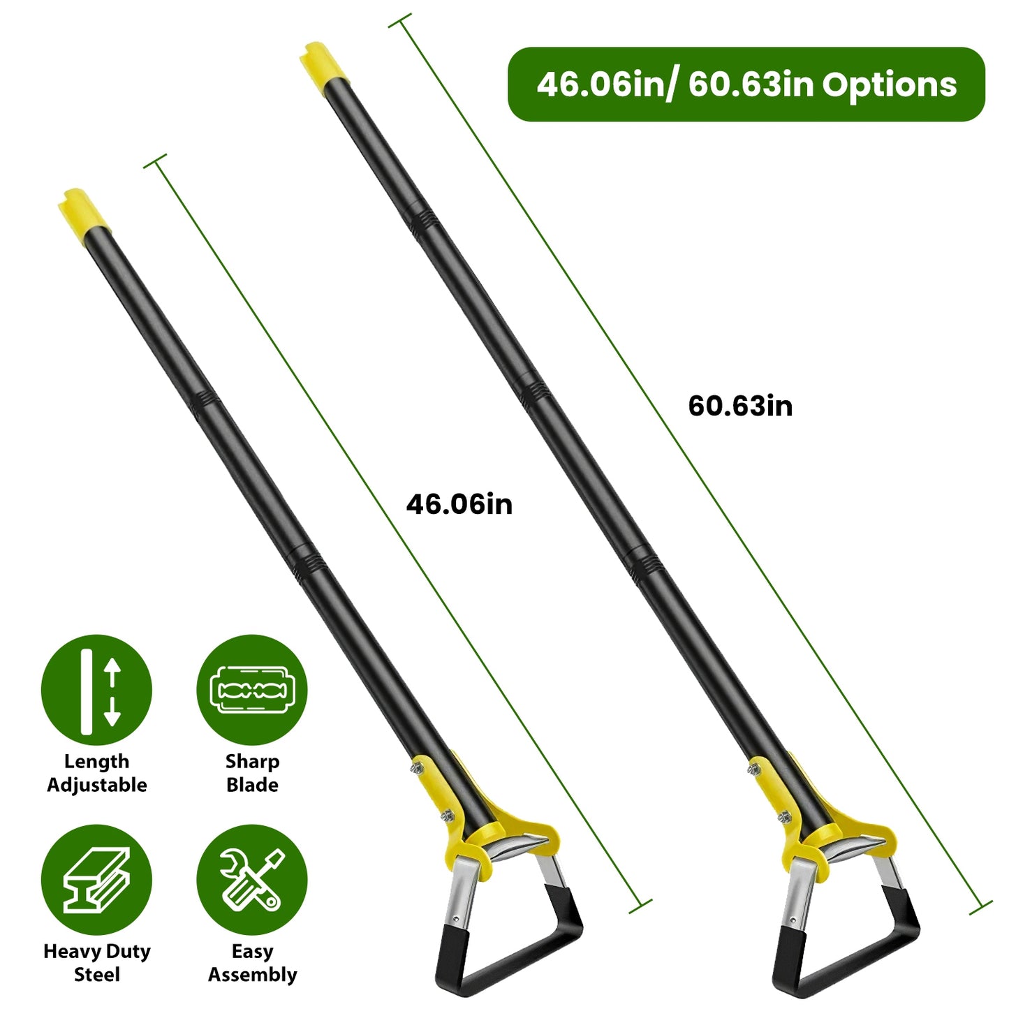 Adjustable Garden Hoe – Easy Weeding & Soil Loosening Tool