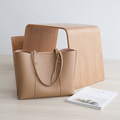 Spacious Genuine Leather Shoulder Bag for Modern Lifestyle