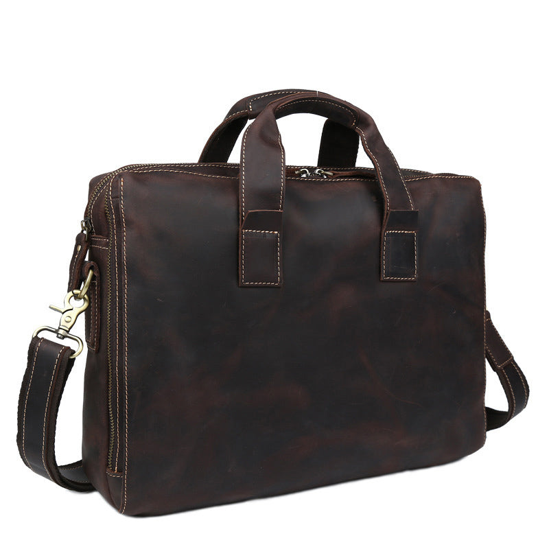 Genuine Leather Personality Men's Business Bag
