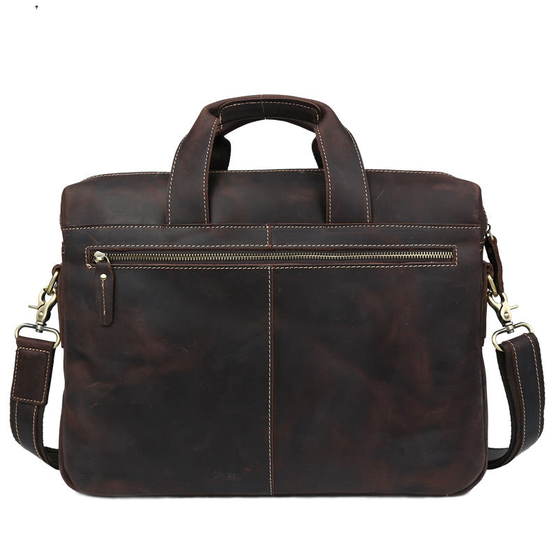 Genuine Leather Personality Men's Business Bag