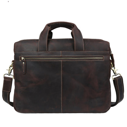 Genuine Leather Personality Men's Business Bag