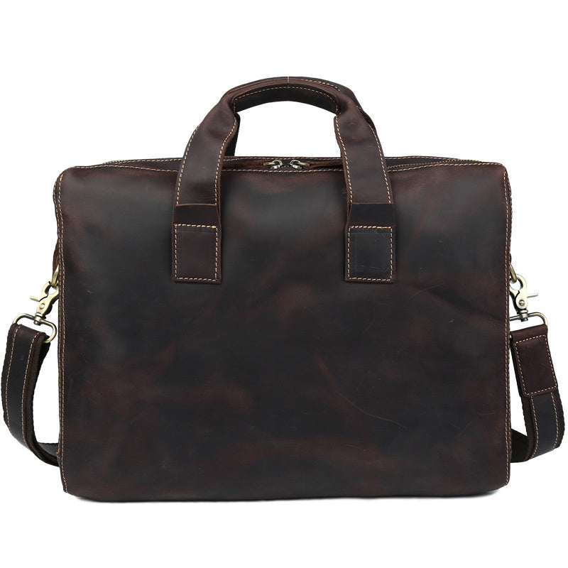 Genuine Leather Personality Men's Business Bag