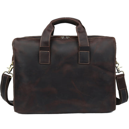 Genuine Leather Personality Men's Business Bag