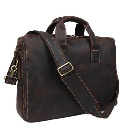 Genuine Leather Personality Men's Business Bag