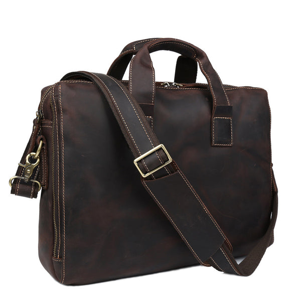 Genuine Leather Personality Men's Business Bag