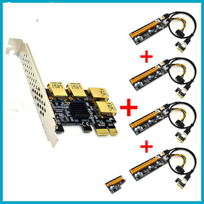Multi-GPU Ready PCIe Adapter — 4 USB 3.0 Expansion Card