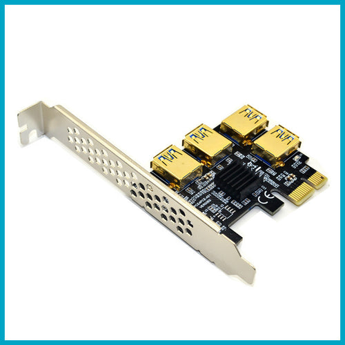 Multi-GPU Ready PCIe Adapter — 4 USB 3.0 Expansion Card