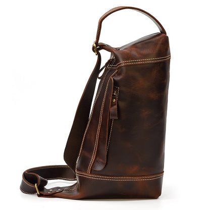 Genuine MAHEU Leather Backpack — Smart, Sleek, Adventure-Ready