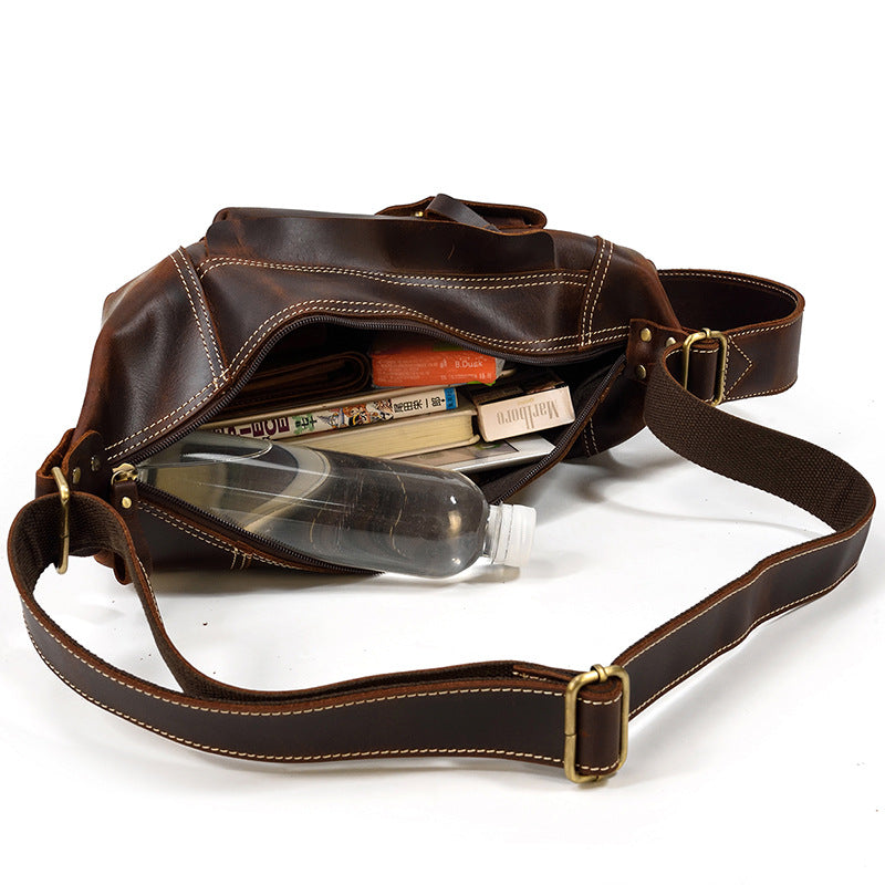 Genuine MAHEU Leather Backpack — Smart, Sleek, Adventure-Ready