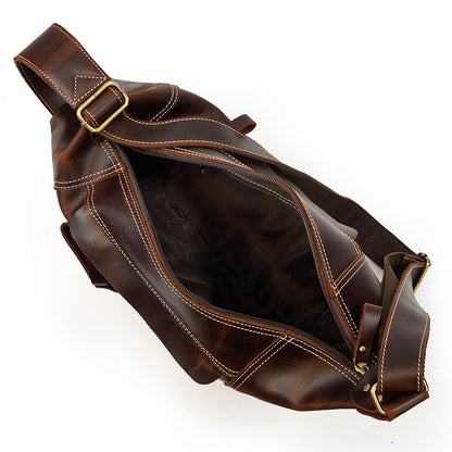 Genuine MAHEU Leather Backpack — Smart, Sleek, Adventure-Ready