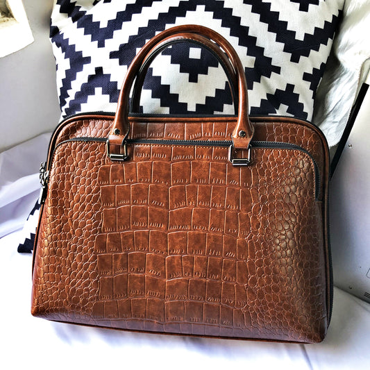 Large Capacity Genuine Leather Ladies Briefcase