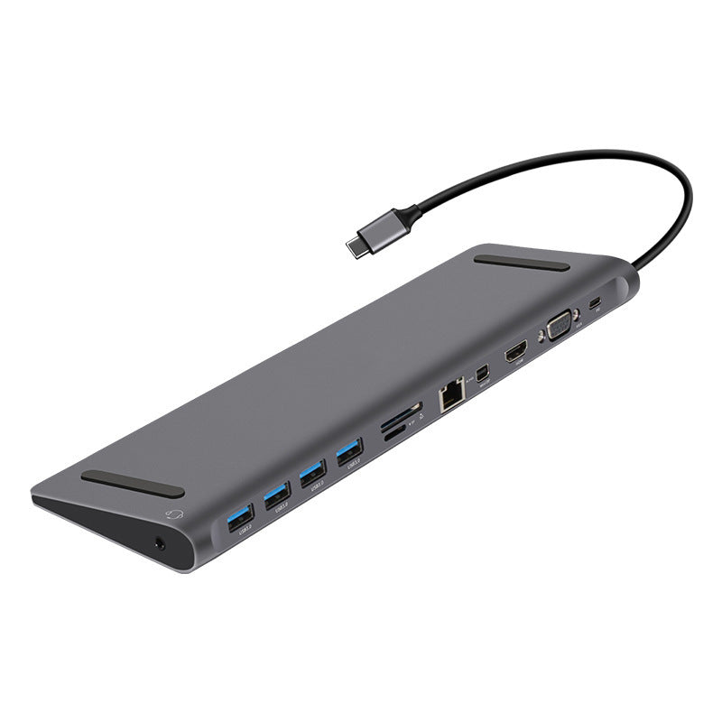 Type-C Hub  Dock 12-In-1-USB-C HD Extended Hub
