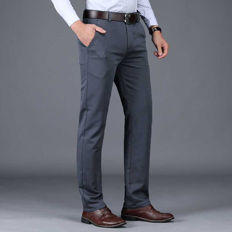 Breathable Cotton Men's Trousers for All-Day Comfort