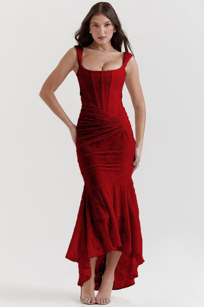 Mozision Off-Shoulder Backless Bodycon Party Dress