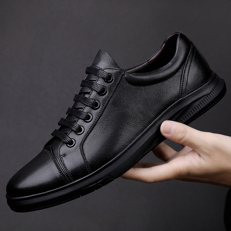 Men’s Genuine Leather Shoes – Stylish Cowhide Board Design