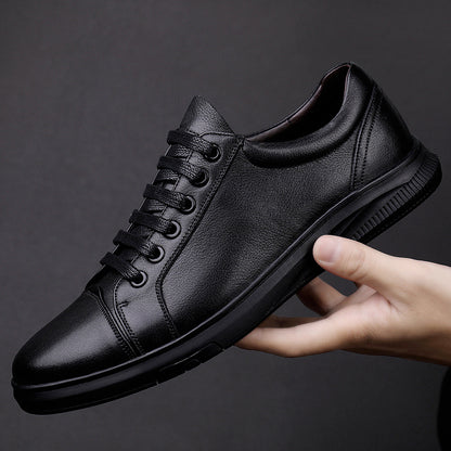Men’s Genuine Leather Shoes – Stylish Cowhide Board Design