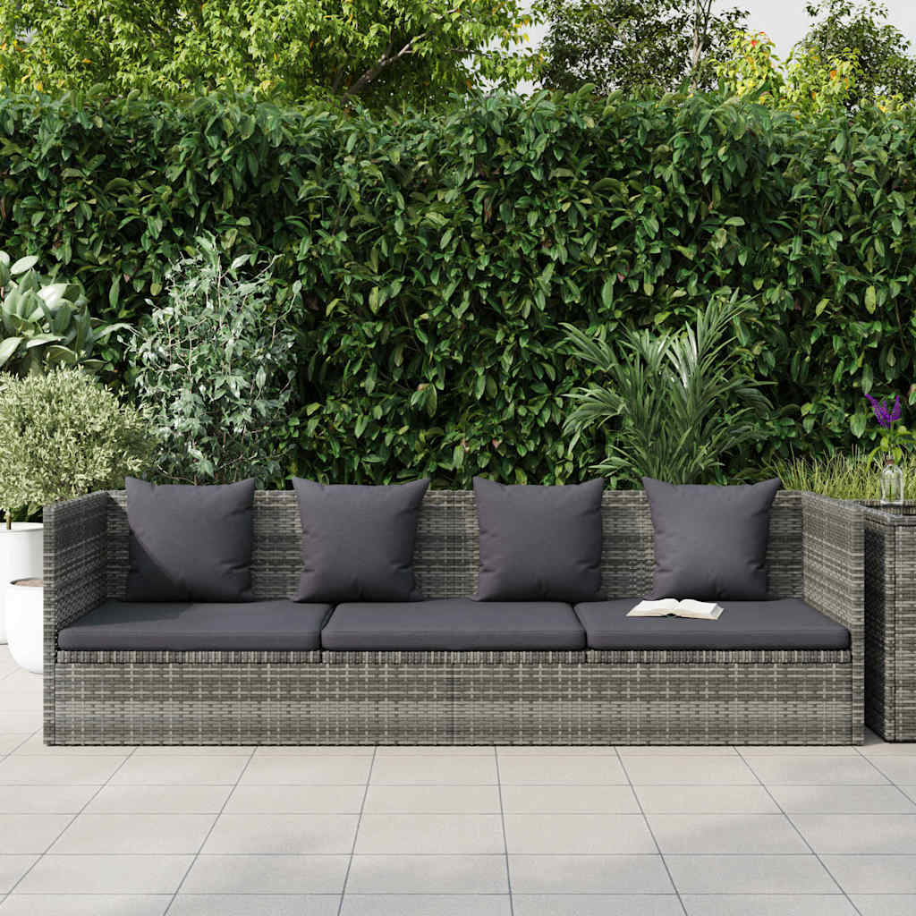 Stylish Poly Rattan Garden Sofa Bed for Outdoor Relaxing