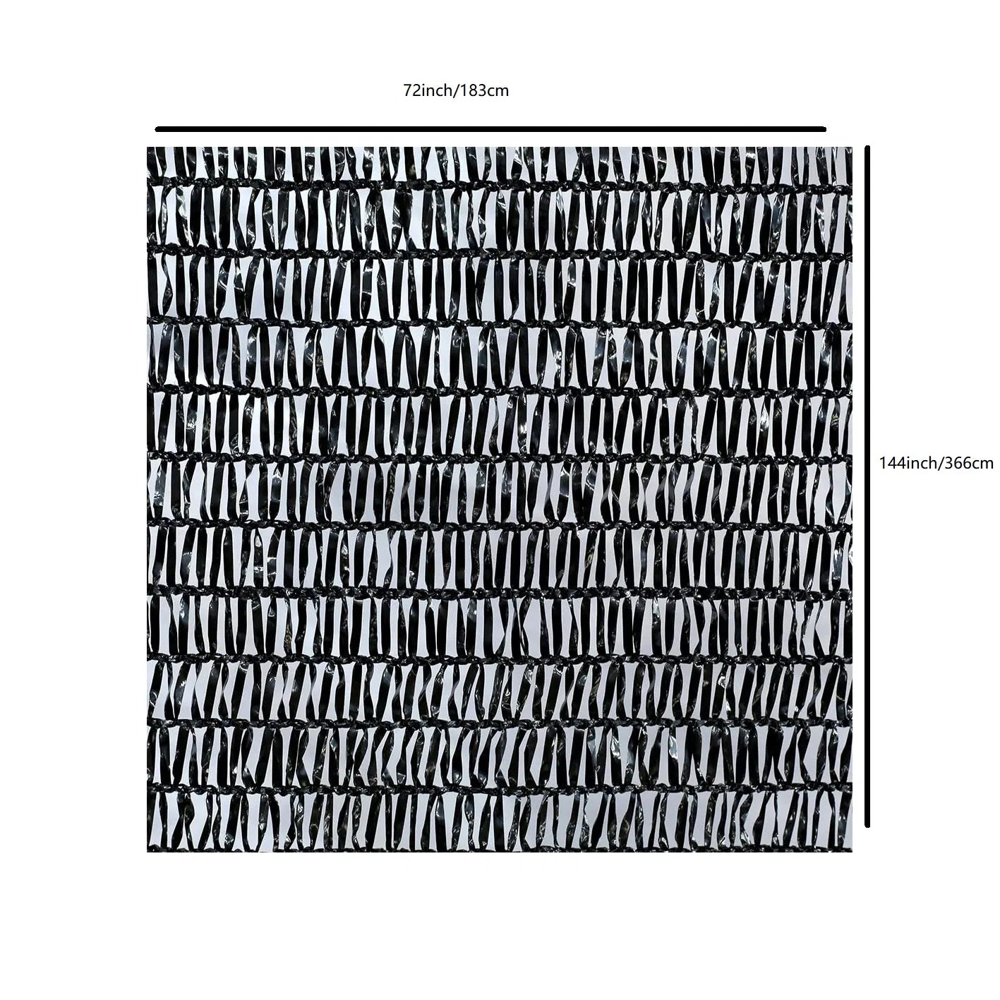 UV-Resistant Black Garden Shade Cloth with Easy Grommets