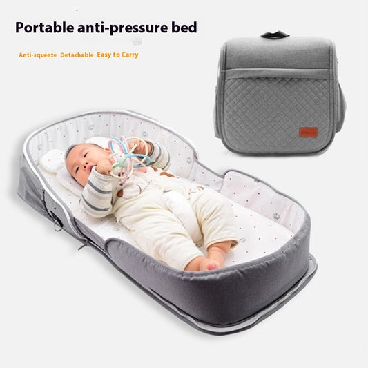 Soft Portable Baby Bed for Newborns – Foldable & Cozy