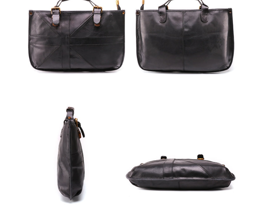 Genuine Cowhide Retro One-Shoulder Bag for Stylish Women