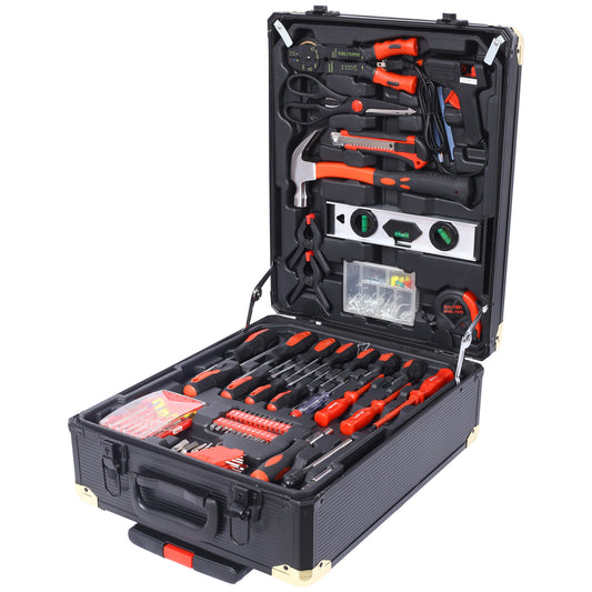 Professional 969pcs Home Maintenance Tool Set Rolling Box