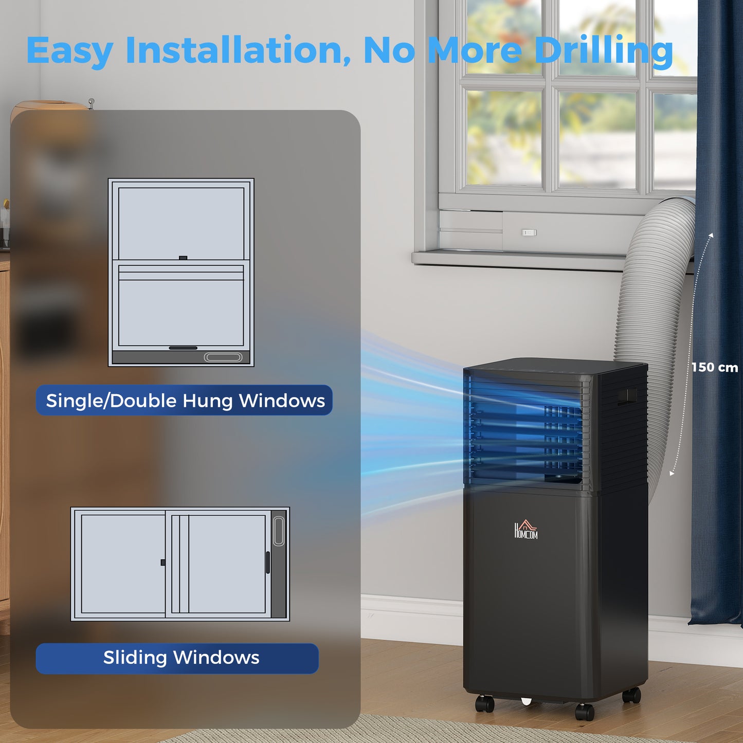 10000 BTU Air Conditioner – Cool, Dehumidify, Sleep Mode