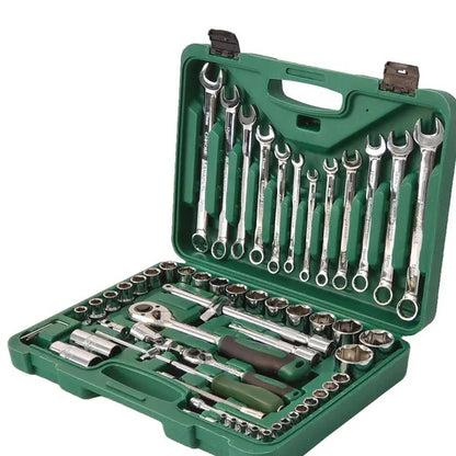 Professional 61-Piece Ratchet Socket Set for Mechanics