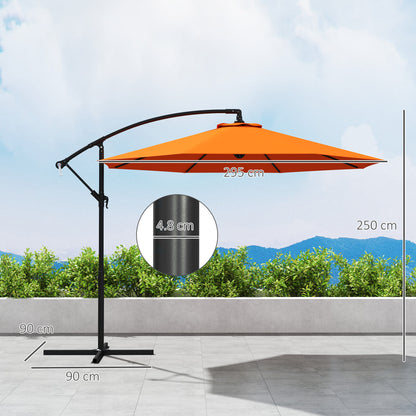 3m Garden Banana Parasol – Perfect Family Outdoor Shade