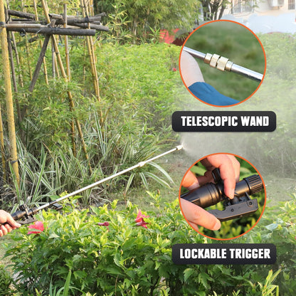 12L 18V Battery Powered Pressure Sprayer for Lawn and Plants